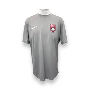 Nike Dri-Fit United Soccer Alliance Mens T-Shirt Gray Short Sleeve Size L